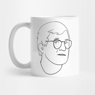 David Hockney Minimal Portrait Mug